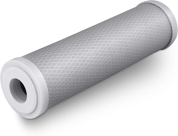 12 Standard Coconut Shell Block Carbon & 12 Four Layers of Filtration Polypropylene Sediment 5 Micron 2.5"x 10" Water Filter Cartridges Universal replacement for Reverse Osmosis & Standard 10” Housing