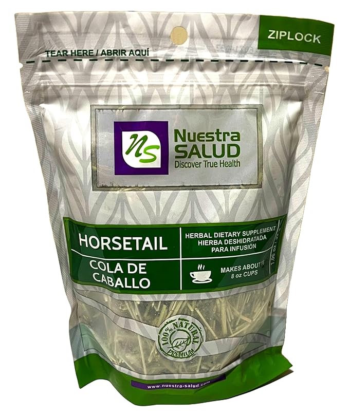 Horsetail Tea Cola de Caballo Hierba Herbal Tea Zip-Lock Bag (30g) 1.06oz- 100% Natural and Caffeine Free Detox-FlexoryFit