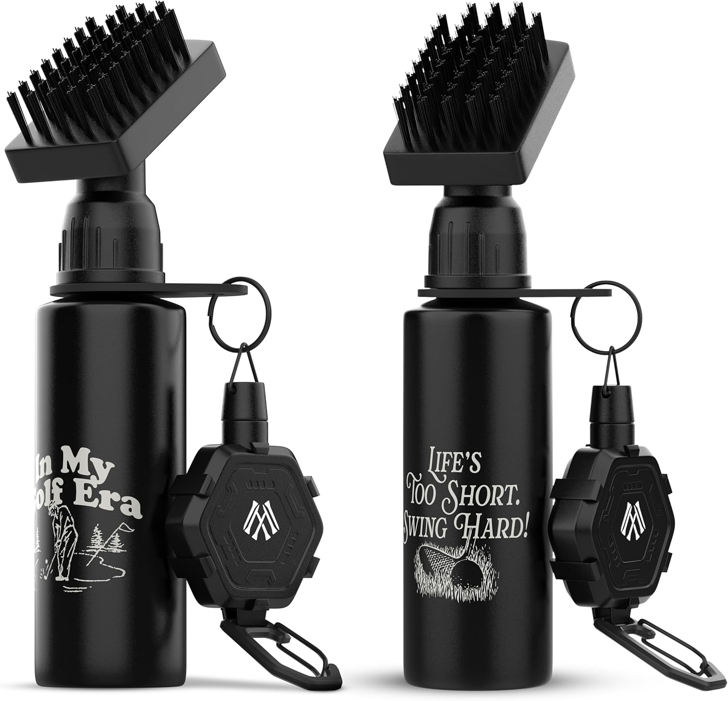 Premium Golf Club Cleaner with Anti-Sag Reel and Integrated Water Bottle - Golf Accessories for Men and Women - Essential Golf Club Brush for Golfer