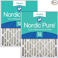 Nordic Pure 18x24x4 Pleated MERV 14 Air Filters 2 Pack by NordicPure
