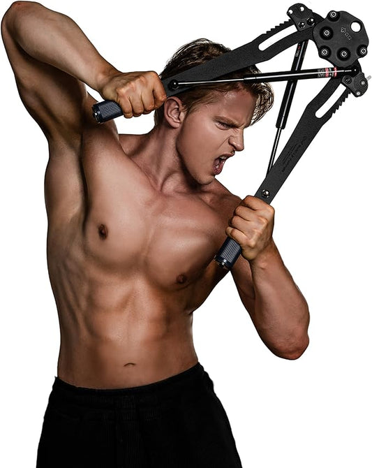(New) GD Muscle Pump Chest Expander Upper Body Strengthener, Chest Workout for Men, Workout Equipment Shoulder Muscle Training Fitness Equipment, Arm Exerciser-FlexoryFit