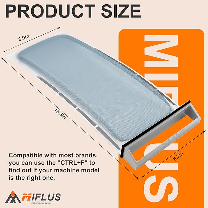 339392 Dryer Lint Filter Case Screen Replacement Compatible for Whirl-pool/Ken-more/Ro-per etc Replaces 339392V,337133,337451,339391,339392BULK by MIFLUS