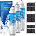 ICEPURE ADQ73613401 Replacement for LG LT800P, ADQ73613402, ADQ73613408, ADQ75795104, Kenmore 9490, 46-9490 and LT120F Air Filter, ADQ73214404, ADQ73334008, Refrigerator Water Filter, 3PACK