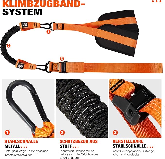 HPYGN Pull Up Assistance Bands, Heavy Duty Resistance Band for Pull Up Bar, Adjustable Weight/Size with Fabric Feet/Knee Rest, Bands for Pull Up Assist for Strength Training, Pull Up Assist Band-FlexoryFit