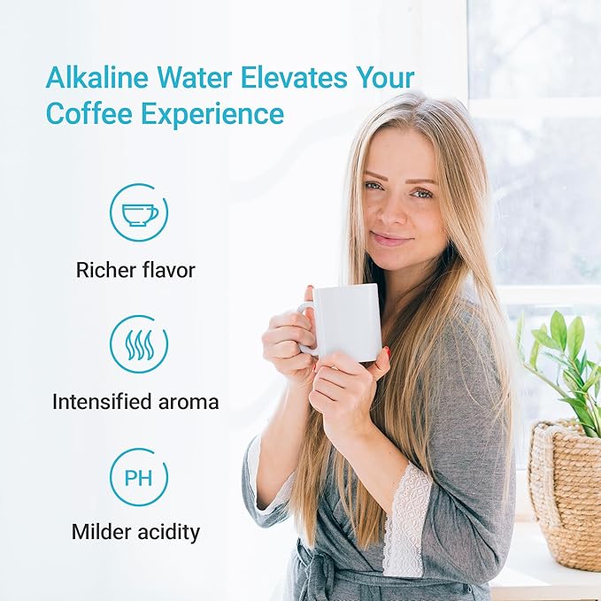 Alkaline Water Filter Replacement for All Waterdrop Pitcher and Dispenser Filtration System, Fits Waterdrop WD-PF-AL, Reduces PFOA/PFOS, Chlorine, Last Up to 100 Gallons, 1 Pack, AQUA CREST