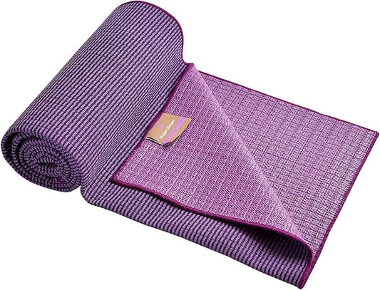 Hugger Mugger Yoga Towel - Ultraviolet - Soft, Absorbent, Fast Drying, Non-Slip Backing, use by iteself or Over a Yoga mat, hot Yoga, Helps with Slippery Hands and feet-FlexoryFit