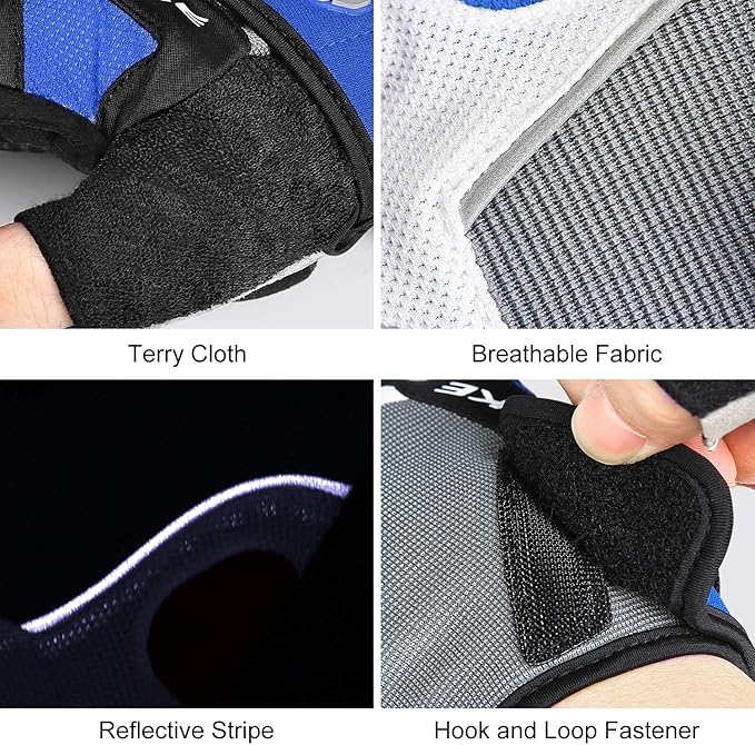 INBIKE 5mm Padded Half Finger Bike Bicycle Cycling Gloves-FlexoryFit