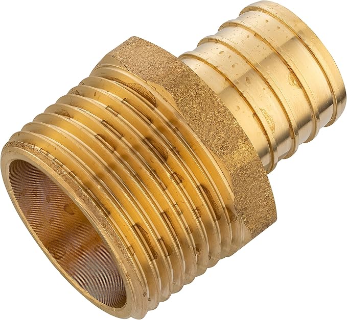 Pex 3/4 Inch x 3/4 Inch Male NPT Adapter Brass Crimp Fittings - Image 5