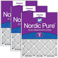 Nordic Pure 16x25x1 Pleated MERV 8 Air Filters 3 Pack by NordicPure