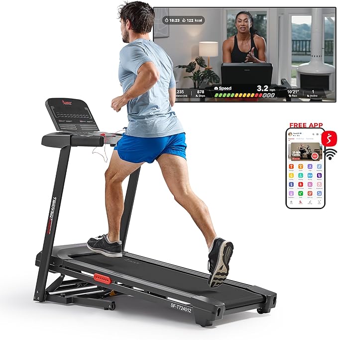 Sunny Health & Fitness Smart Wi-Fi Treadmills-FlexoryFit
