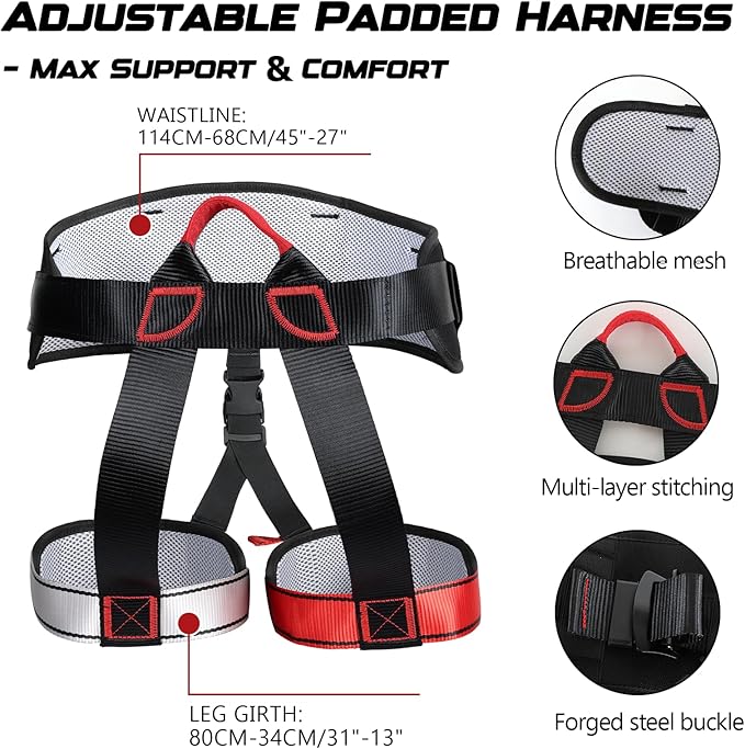 Heavy Duty Bungee Fitness Set – Professional 4D Bungee Resistance Band for Home Gym, Yoga & Air Dance – Adjustable Harness with 360° Rotational Device,Includes Workout Guide-FlexoryFit
