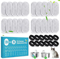 Cat Drinking Fountain Replacement Filter - Fits 67 oz/2 L and 108 oz/3.2 L Stainless Steel Drinkers - Activated Carbon and Ion Exchange Resin Filter - Pet Drinking Fountain Filters (20 Pack)