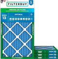 Filterbuy 11.25x19.25x1 Air Filter MERV 13 Optimal Smoke & Allergy Defense by Filterbuy
