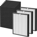 ProHEPA 9000 True HEPA Filters Replacement Compatible with VEVA ProHEPA 9000 Air Cleaner Purifier, 3 True HEPA Filters + 6 Activated Carbon Filters