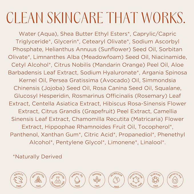 InstaNatural Vitamin C Moisturizer Face Cream, Brightens and Reduces the Look of Fine Lines and Wrinkles, Moisturizing Lotion for Dry Skin, with Hyaluronic Acid, 3.4 FL Oz-FlexoryFit
