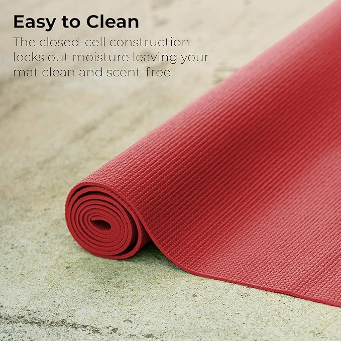 Hello Fit 10-Pack Yoga Mat, 68" x 24" Non Slip Exercise Mat, 4mm Thick Gym Mat for Fitness and Stretching, Bulk Non Toxic Yoga Mats for Schools and Studios-FlexoryFit