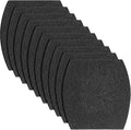 Jecery 10 Pcs Activated Carbon Cat Litter Box Replacement Filters Compatible with Petmate Booda Clean Step 6.3 x 5.91 Inches Filters to Absorbs Odors and Controls Damp for Keeping Fresh