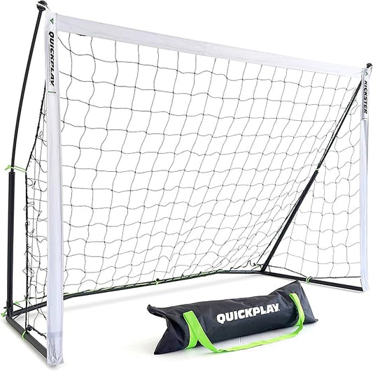 QUICKPLAY Kickster Soccer Goal Range – Ultra Portable | Quick and Easy Set Up | Includes Net and Carry Bag | Available in 7 Sizes | Backyard Soccer Net for Kids & Adults [Single Goal]