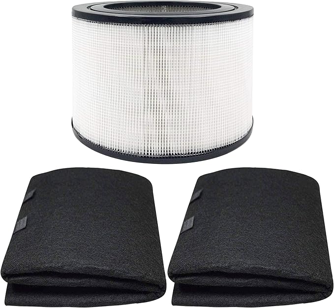50250-S Replacement HEPA Filter and 2 Wrapping Carbon Pre-Filters Compatible with Honeywell 24000 24500 50250-S 52500. Part Number 24000