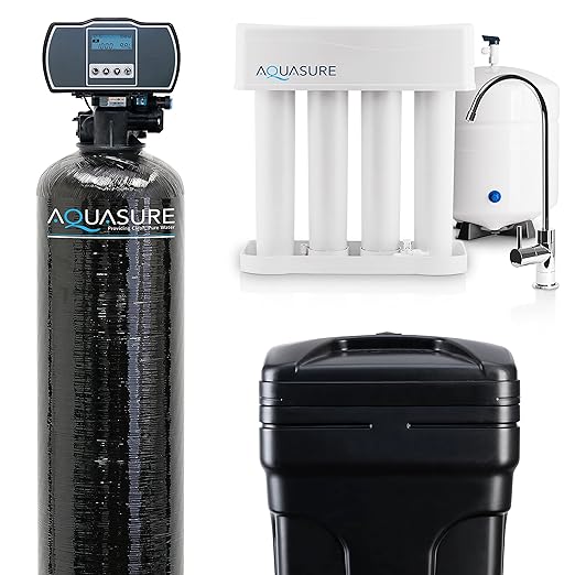 Aquasure 32, 000 Grains Whole House Water Filter Bundle by Aquasure