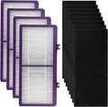 (12 Pack) AER1 Filter 4 HEPA Filters + 8 Carbon Booster Filters Compatible With Holmes AER1 Type Total Air Filter HAPF300AP True HEPA Filter, Performance Plus, Replacement HEPA Filter Accessories