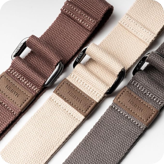 Fitness Yoga Strap, Soft Cotton Workouts Unisex Yoga Straps, Stretch Bands for Exercise and Flexibility, Yoga Belt for Fitness, Yoga, Pilates-FlexoryFit