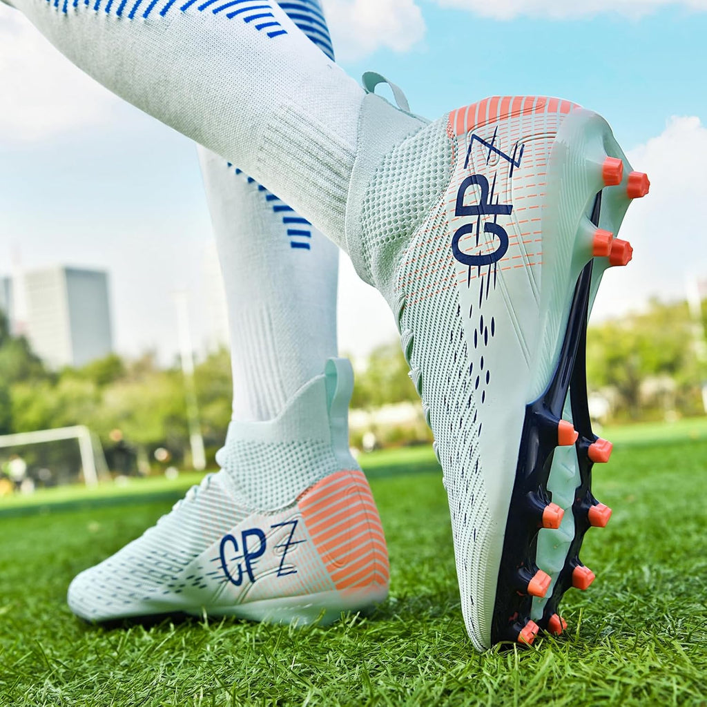 Soccer Cleats for Mens Womens Indoor Soccer Shoes Unisex Baseball Turf Shoes Youth Rugby Shoes Adult AG FG TF Football Boots Wide Training Sneaker