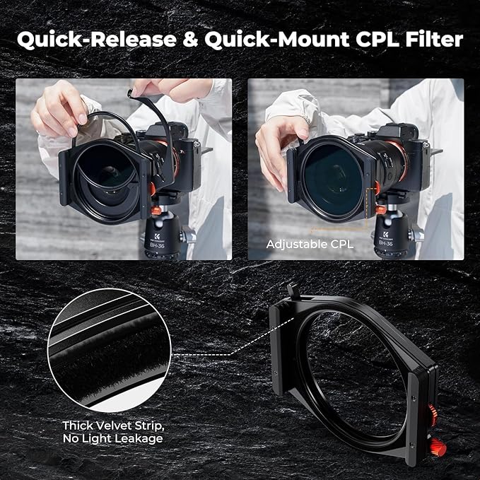 K&F CONCEPT X PRO Square Filters Holder System Kit - Image 3