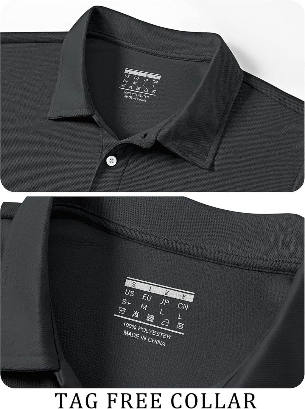 TACVASEN Mens Golf Shirt Dry Fit Mens Polo Shirts Short Sleeve Performance Golf Polos for Men with Collar Work Shirts