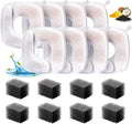 Lemonfilter Cat Water Fountain Filters, 8 Pack Replacement Filters & 8 Pre-Filter Sponges Compatible with 67oz, 95oz (2.8L), 135oz Automatic Pet Fountain Dog Cat Water Dispenser
