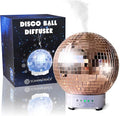Disco Ball Diffuser Rotating - Aroma Diffuser Essential Oils, Cute Room Diffuser, Disco Ball Party Decorations, Disco Ball Decorations, Disco Ball Light | Fragrance Diffuser for Medium Room Rose Gold