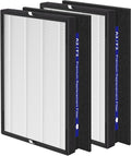 2 Pack A2 F2 True HEPA Replacement Filter Compatible with 3M Filtrete Room Purifier Models FAP-C02-A2, FAP-C03-A2, FAP-T03-A2, FAP-C02WA-G2, FAP-C03BA-G2, FAP-T03BA-G2, FAP-SC02N, Part # 1150101