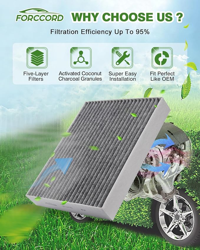 Cabin & Engine Air Filter Fit for Ford Explorer 2020-2025 2026 2.3/3.0L, Lincoln Aviator 2020-2026 3.0L, Police Interceptor Utility 2020-2025 3.0L Replace#JX6Z19N619BA CA10242 Car Accessories