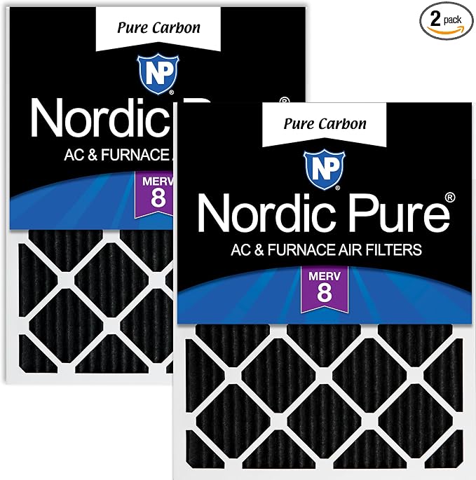 Nordic Pure 16x30x1 Pure Carbon Pleated Odor Reduction Furnace Air Filters 2 by NordicPure