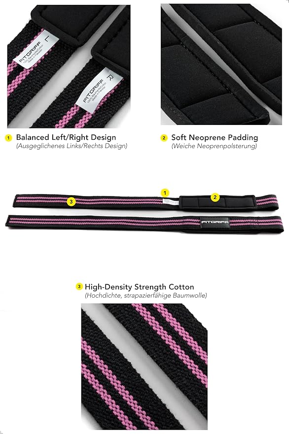 Fitgriff® Lifting Straps & Wrist Wraps (Bundle) Superior Support for Weightlifting & Gym Workouts - for Men and Women-FlexoryFit