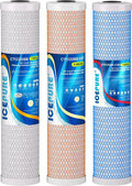 ICEPURE 4.5" x 20" Whole House CTO Carbon Water Filter, Activated Carbon Block by ICEPURE