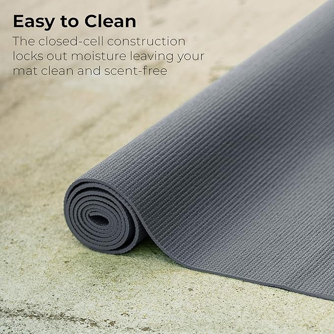Hello Fit 10-Pack Yoga Mat, 68" x 24" Non Slip Exercise Mat, 4mm Thick Gym Mat for Fitness and Stretching, Bulk Non Toxic Yoga Mats for Schools and Studios-FlexoryFit