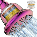 Filtered Shower Head - High Pressure Shower Head with filter for Hard Water - Rain Shower Head Water Softener - Luxury 7 Settings Adjustable Water Filter Showerhead (Radiant Rainbow)