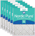 Nordic Pure 16x24x1 (15 1/2 x 23 1/2 x 3/4) Pleated MERV 14 Air Filters 6 Pack