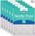 Nordic Pure 16x30x1 Pleated MERV 14 Air Filters 6 Pack by NordicPure