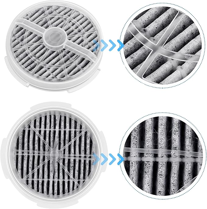 Nispira Activated Carbon HEPA Filter Replacement | For Air Purifier FridaBaby Sound Machine, Meleden, RIGOGLIOSO GL-2103, JINPUS, LTLKY 900S, 2103, 4 Pack