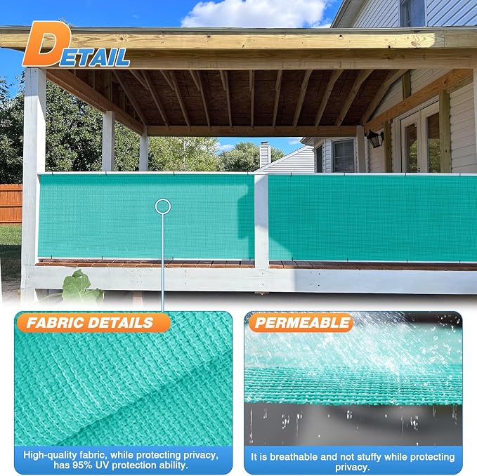 TANG Sun Shade Fabric Roll 8'x39' Shade Cloth - Image 4