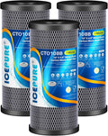 ICEPURE 10"X4.5", 1 Microns Whole House Sediment Activated Carbon Water Filter by ICEPURE