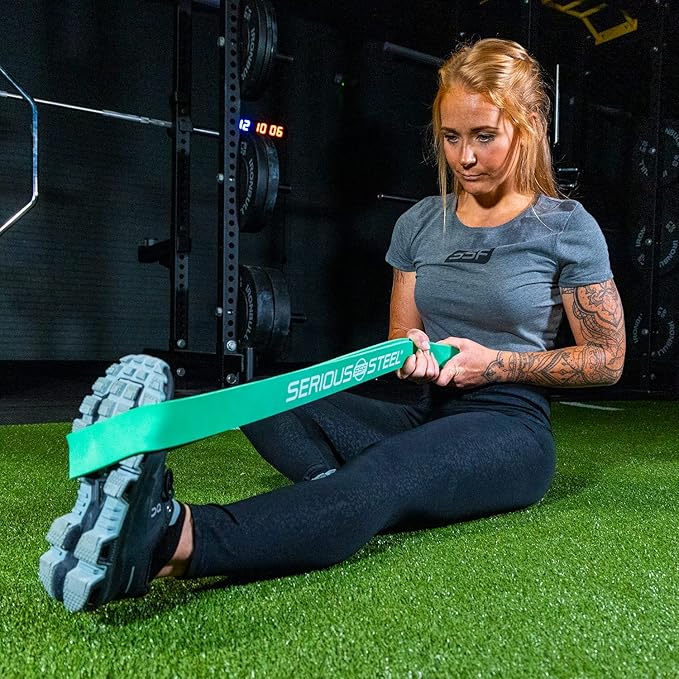 Serious Steel Fitness 32" Resistance Training Bands (Portable Exercise Band System Training Bands- Great for Individuals Under 5'10")-FlexoryFit