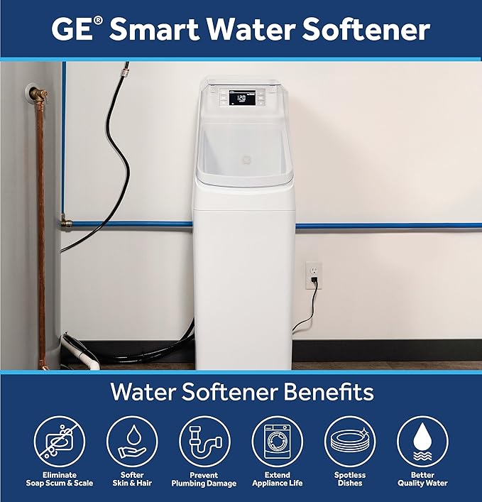 GE Smart Water Softener, 000 Grain, Built-in WiFi - Image 2