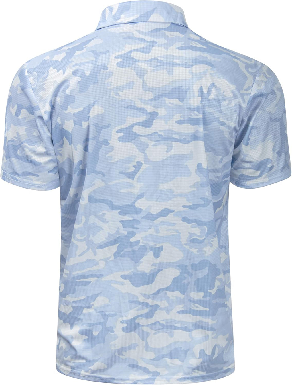 TAPULCO Mens Quick Dry Polo Shirts Camouflage Pattern Performance Athletic Lightweight Breathable Casual Golf Tshirts
