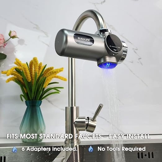 Combo Eurolife Faucet Mount Water Filter EL-LS-A15, LED Sink Water Filter - Image 6