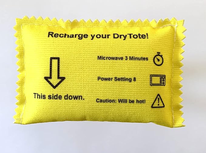 100g Rechargeable Desiccant Pack of 5 - Moisture Absorbing Bag - Silica Gel Desiccant Dehumidifier for Storage Bins and Totes