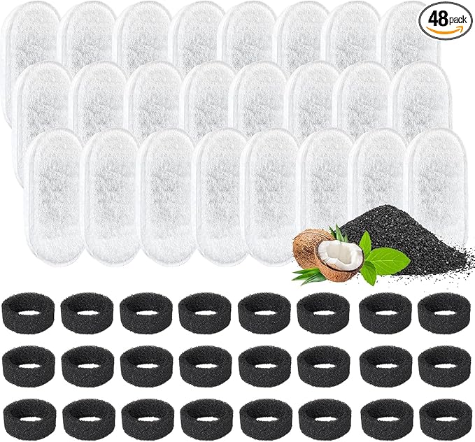 Cat Water Fountain Filter, 48 Pack Cat Fountain Filters, Cat Fountain by dooob