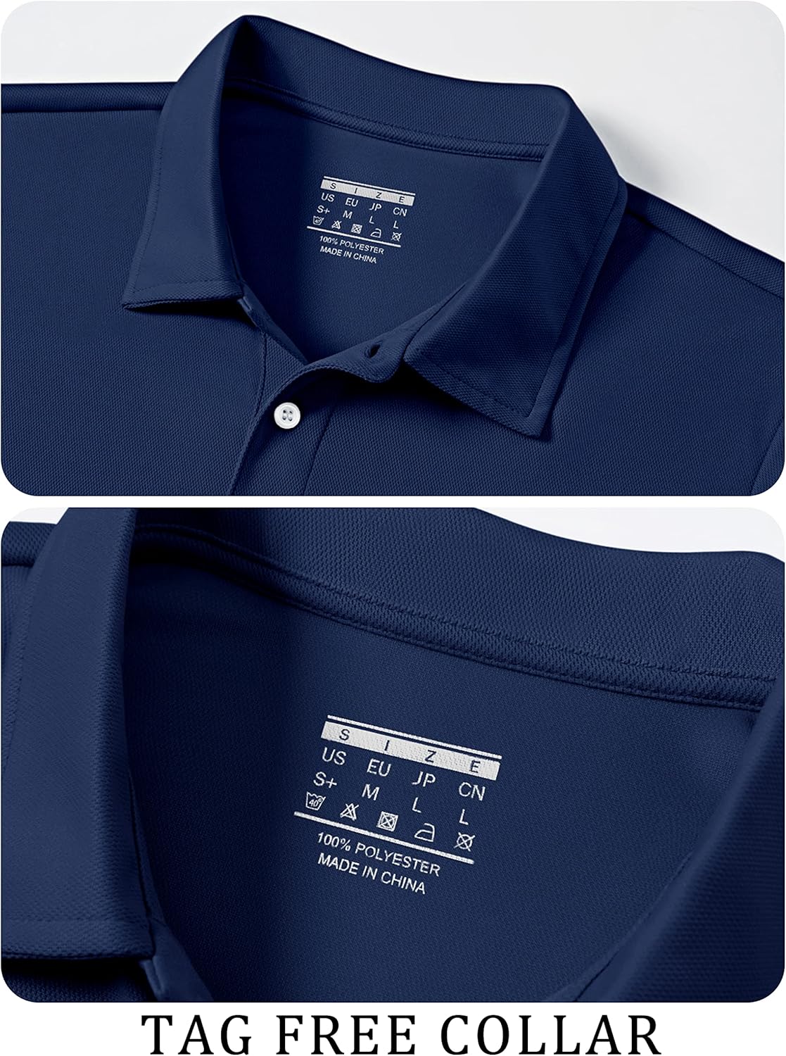 TACVASEN Mens Golf Shirt Dry Fit Mens Polo Shirts Short Sleeve Performance Golf Polos for Men with Collar Work Shirts